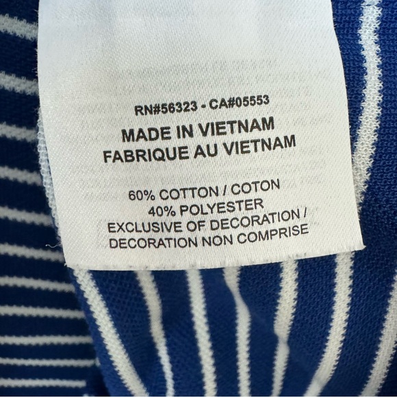 NIKE Men's Golf Dri-Fit Blue Stripe Polo Shirt XL - Picture 4 of 7